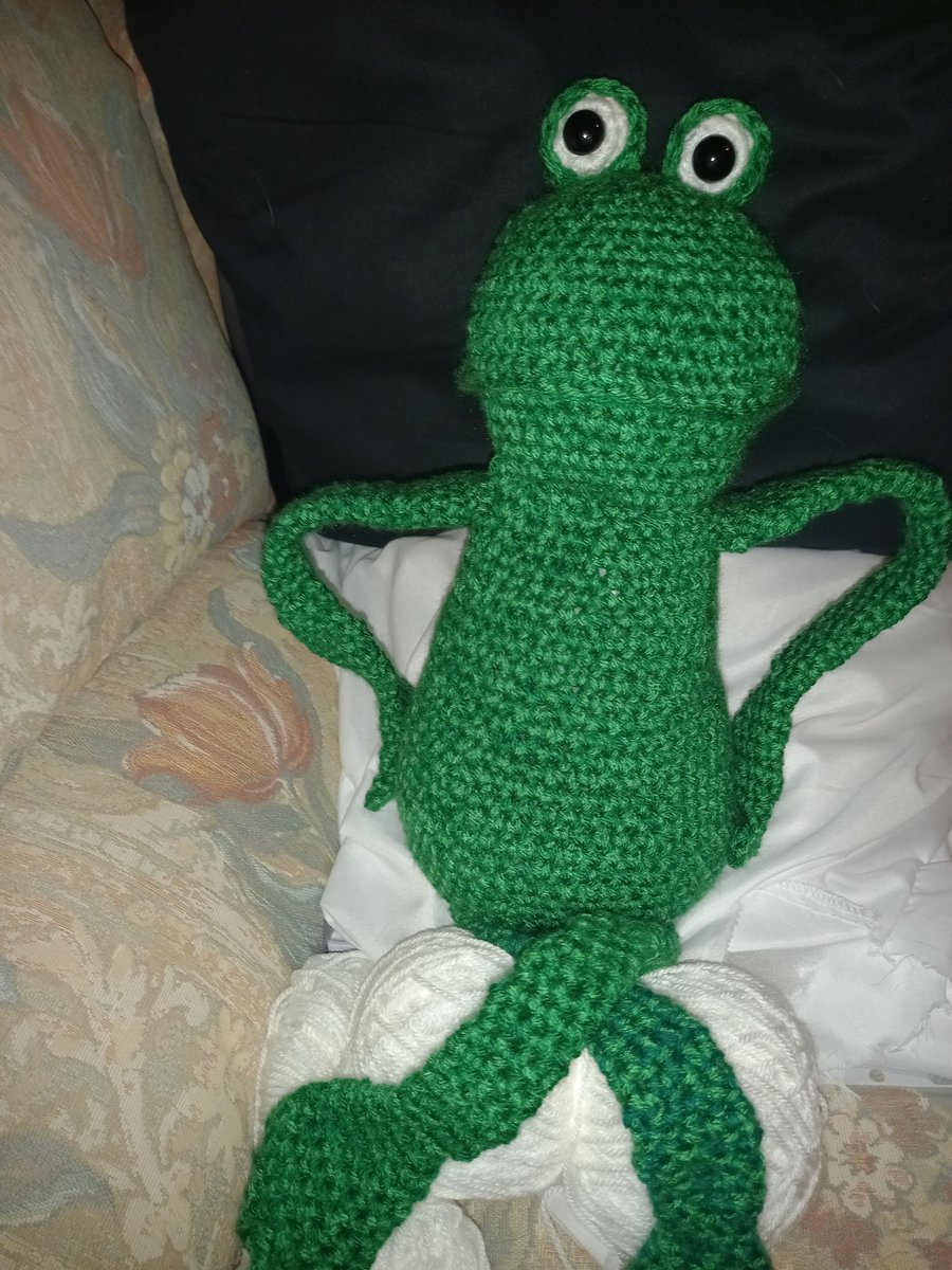 WoolWunderful's tweet photo. All done 😀😀😀
Tagged and bagged and will be on its way out tomorrow 😀😛😛
#delivery #ordernow #ordercompleted #EtsySeller #ribbet #frog #frogslegit #FrogIDWeek #chunkyfrog #woolwunder #eveningstar #bigeyes https://t.co/OPkC6v60Fx