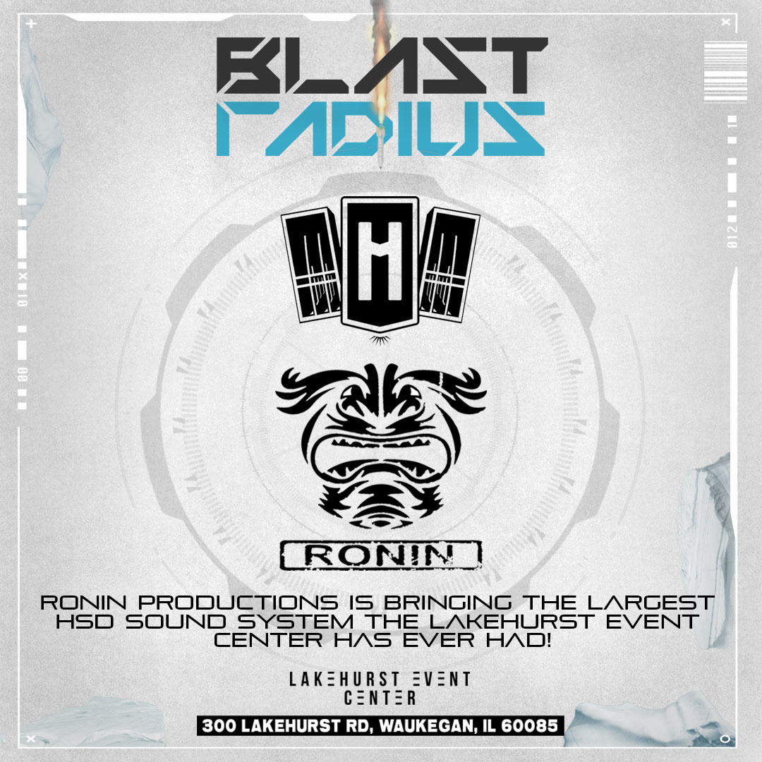 BlastRadiusFest's tweet image. 💡PRODUCTION SPOTLIGHT💡RONIN PRODUCTIONS IS BRINGING THE LARGEST HSD SOUND SYSTEM THE LAKEHURST EVENT CENTER HAS EVER HAD! ARE YOU PREPARED TO FEEL THE BASS?
•
•
•
•
#BlastRadius #Riddim #Dubstep #Bass #Electronic #Dance #Music #Artix #Rave #Dub #Wub #Concert #Show