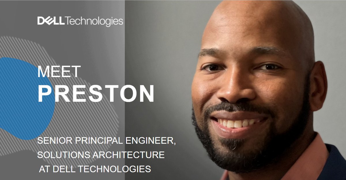 At Dell Technologies, we are a proud partner of the Hiring Our Heroes Corporate Fellowship program. Today, we’re featuring a HOH alumni: Preston, Senior Principal Engineer – Solutions Architect at Dell. #iwork4dell

Read his story ➡️ dell.to/3hv7zQN

#VeteransDay