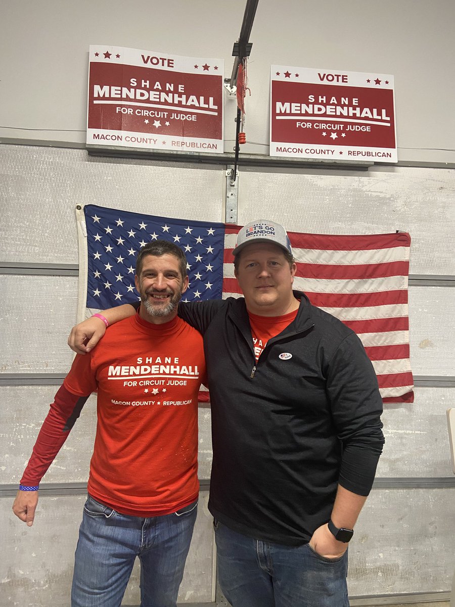 ThreeLinkMedia's tweet image. Congratulations Shane Mendenhall on your victory to be our new Circuit Judge! It was a pleasure working along side you and the rest of the team thought the campaign 🇺🇸