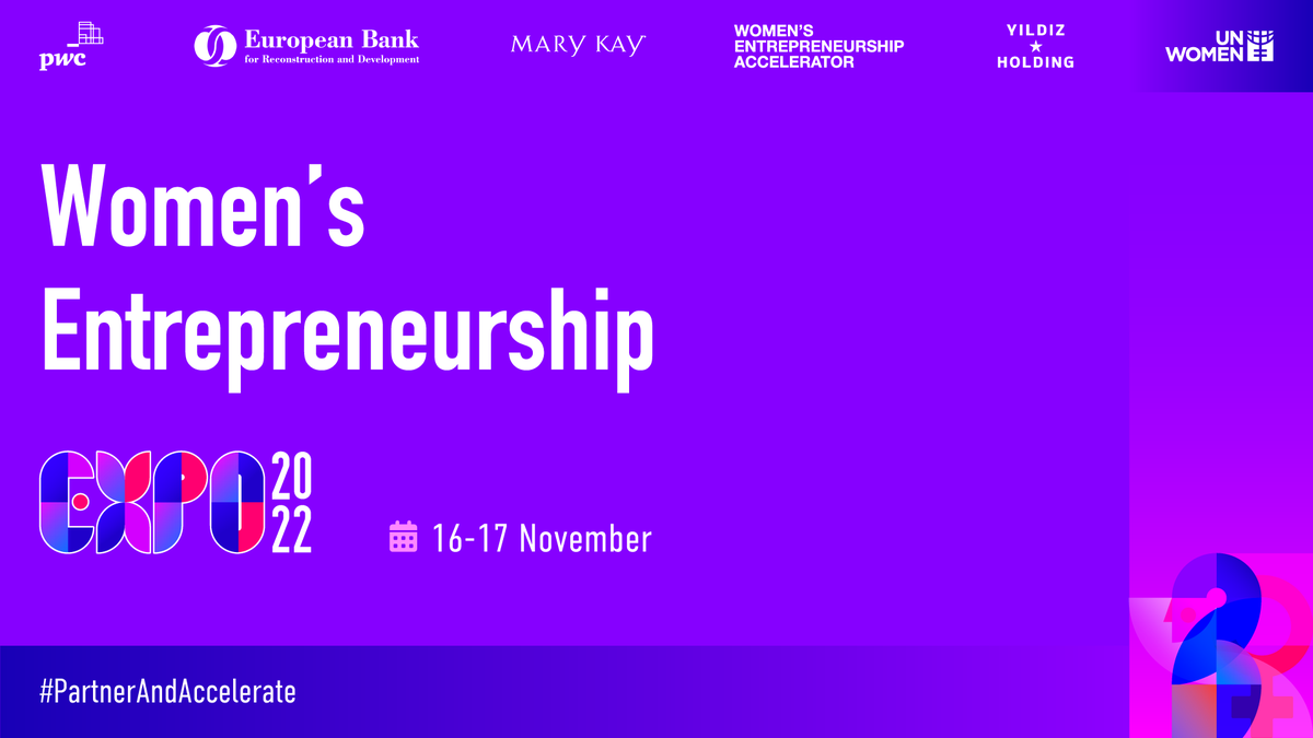 Join us on 16-17 November for the Women’s Entrepreneurship Expo 2022. 
The program is designed for everyone: entrepreneurs, investors, private companies, students and many more. Register: bit.ly/3UG2lzK
