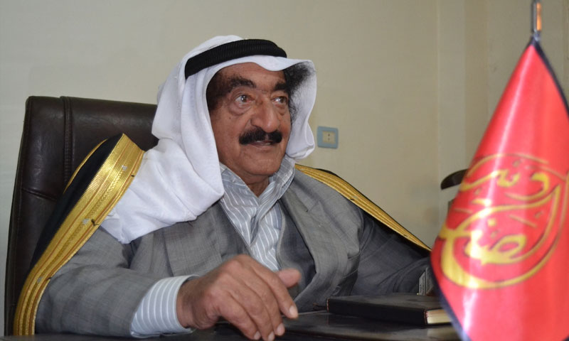 Humaydi Daham al-Hadi, prominent sheikh of the Shammar tribe in Northeastern Syria has died.

Most likely his son Bandar al-Humaydi, leader of the tribal Sanadid Forces will take over sheikhdom of the tribe.