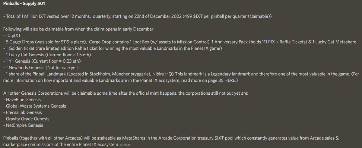 freethemint's tweet photo. Ze Merge @Planetix0 x @arcade_nfts 

Major 🔥 Announcement was sent out yesterday. TLDR 
Genesis Pinpall is PURE Utility.  The claims these babies are entitled to this winter is CRAZY!

And they have not even started talking about the Arena yet....

Call:  Get in now,  or bye bye https://t.co/7QH7EangnJ