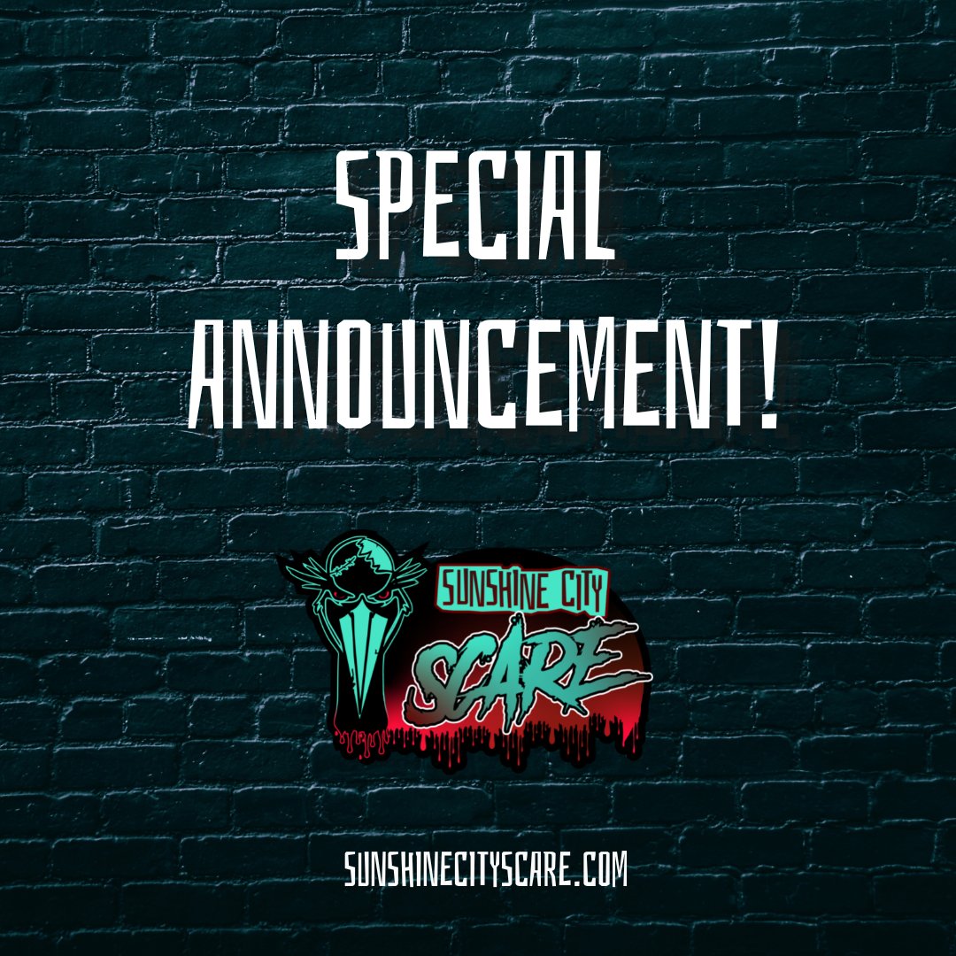 scscon's tweet image. Sunshine City Scare has a big announcement. The website is officially live! Check it out to get the latest updates on guests and activities or to apply as a vendor!
sunshinecityscare.floridacomiccons.com
You can purchase tickets today starting at $25 for a single day pass.