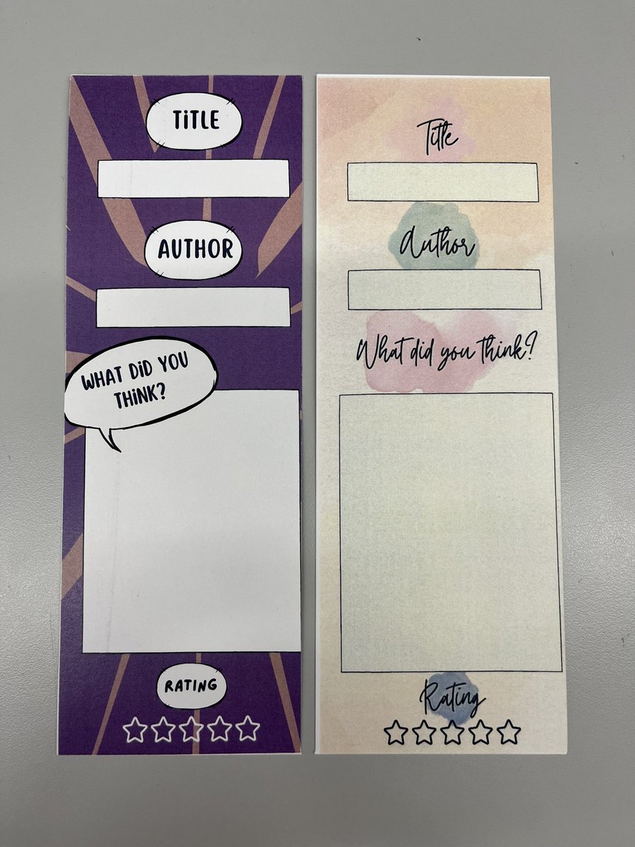 tfcoach_hirsch's tweet photo. Created these “submit a review” bookmarks in @canva in an attempt to help students find books liked by their peers. #canvalibrarian #shslibrarylearningcommons #librarytwitter https://t.co/Aewesa9b8z