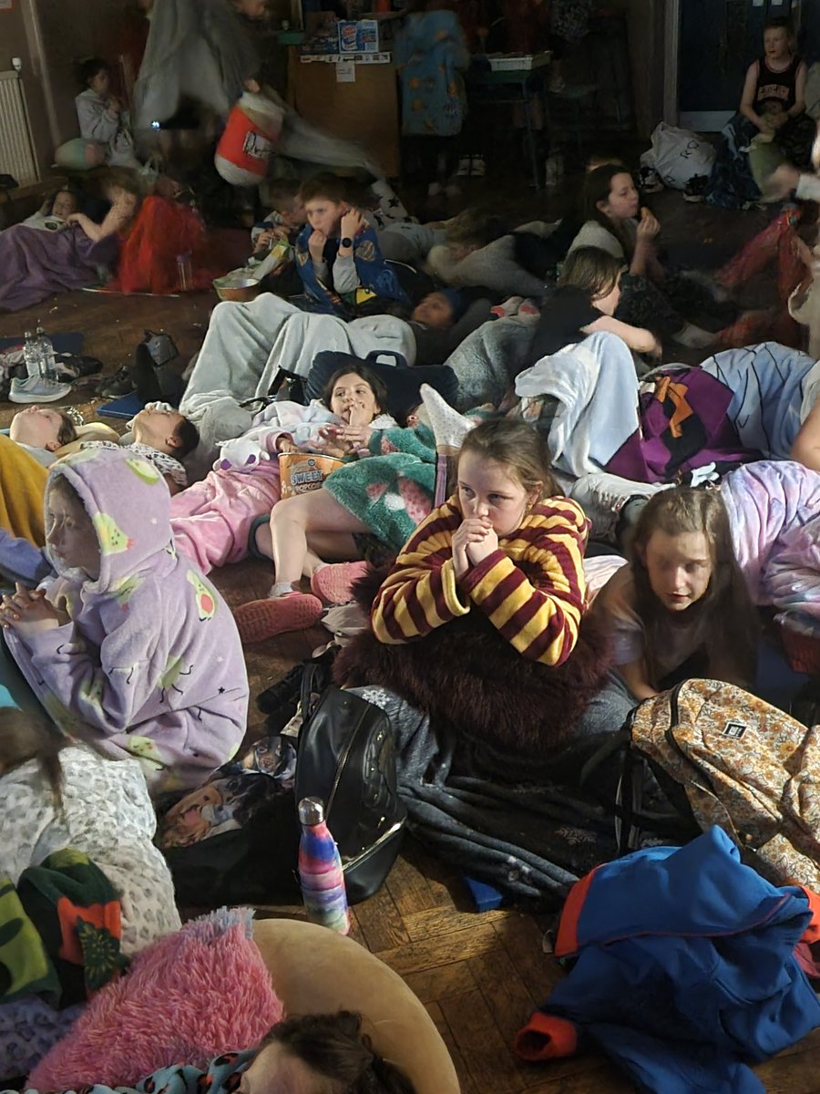FundraisingP7's tweet photo. Another fabulous movie night hosted by our Movie Inn business, supported by Towns Tucks. Thank you to everyone who came and helped our Primary 7's with their fundraising. https://t.co/YgfaFezsiE