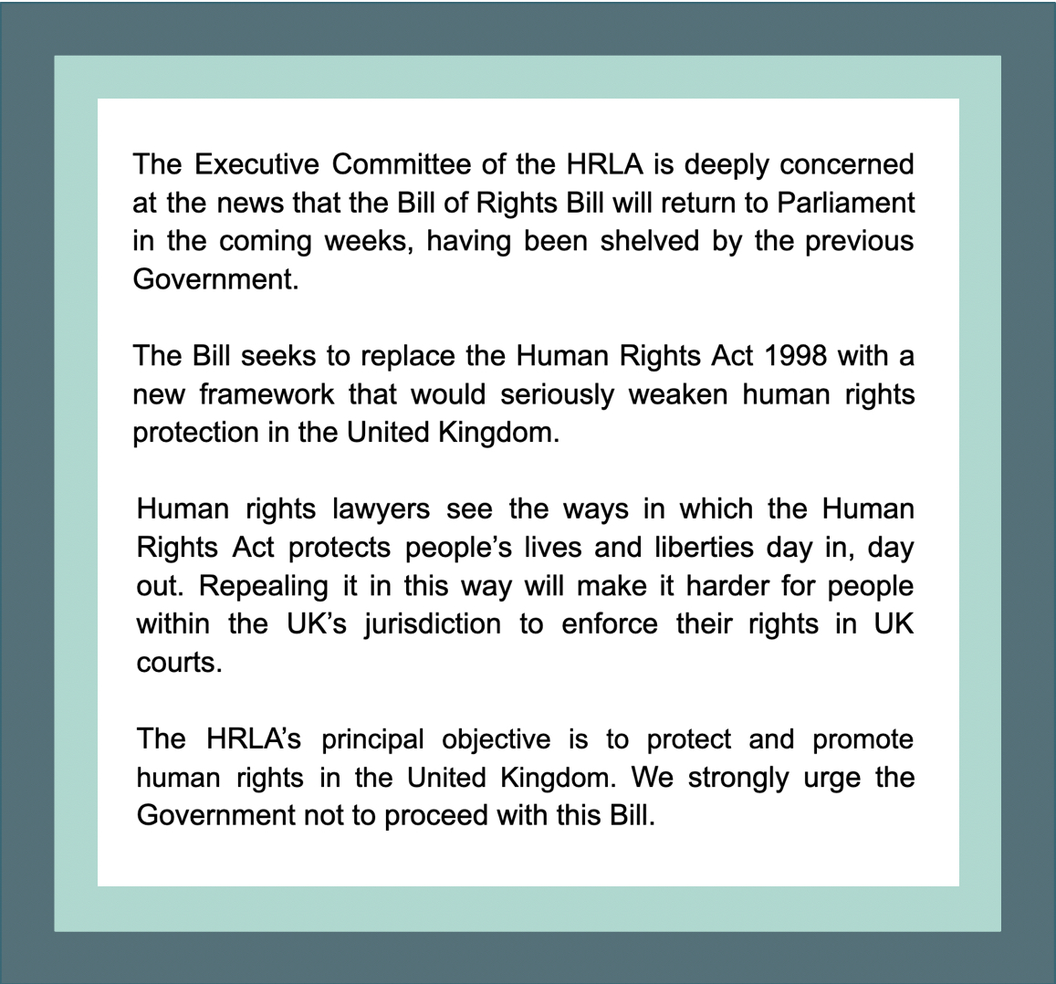The #HumanRightsAct was signed into law 24 years ago this week. The HRLA are deeply concerned that it is once again under threat. Please see the following statement: