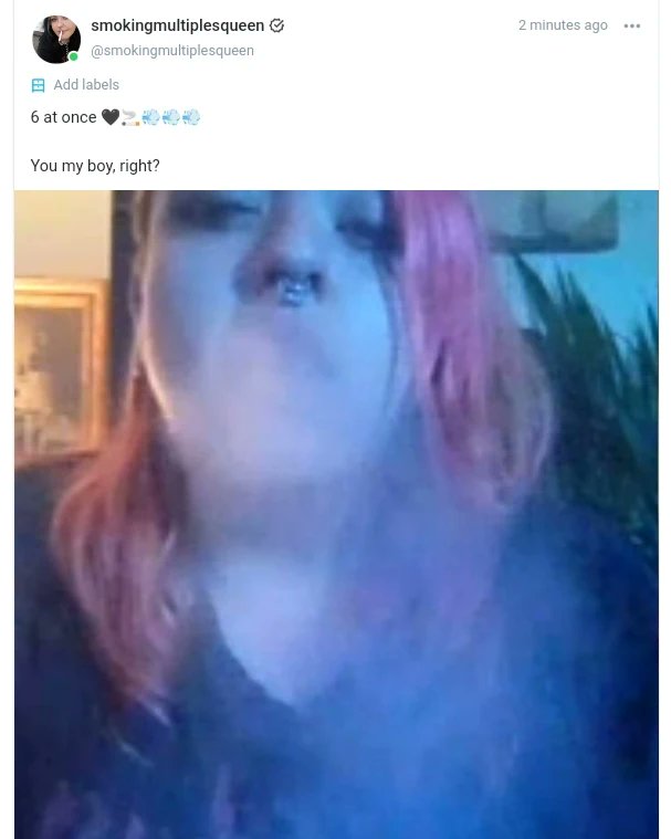XtremeSmokeQ's tweet photo. #Chainsmoking pairs of corks + 6 cork filters at once posts live on #onlyfans! ๐๐จ๐จ๐จ
https://t.co/HRKNecLqVg
#smoker #smokingfetish #extremesmoking #smokingmultiples #cigarettes #multiplecigarettes #lungfuck https://t.co/KMs7H43zeu