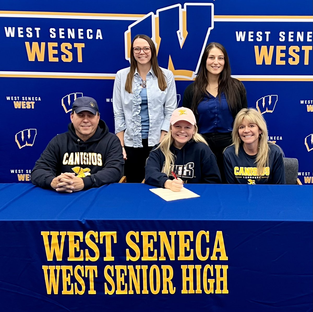 Congratulations Cam on committing to <a href="/CanisiusWLAX/">Canisius Women's Lacrosse</a> ! 🤩 You have been a shining example of a role model for the WSWGLAX program: humble, positive, and talented. We are thrilled we get one more year with you! #gogriffs