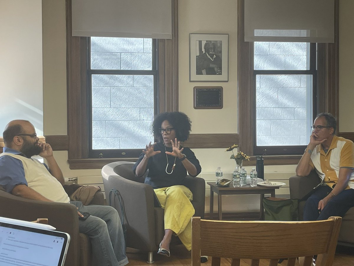 Dr. Demar Lewis IV (@demarlewisiv) on Twitter photo Finally back home in New Haven, and got to witness the brilliant <a href="/meganfrancis/">Megan Ming Francis</a> + <a href="/jformanjr/">James Forman, Jr.</a> in conversation w/ <a href="/DrPhilGoff/">Phillip Atiba Goff</a> at <a href="/YALEAFAMstudies/">Af-Am Studies</a> discussing Black politics, movement building, and the “revolutionary patience” of Black freedom fighters in the past and present 🔥🔥🔥 Finally back home in New Haven, and got to witness the brilliant <a href="/meganfrancis/">Megan Ming Francis</a> + <a href="/jformanjr/">James Forman, Jr.</a> in conversation w/ <a href="/DrPhilGoff/">Phillip Atiba Goff</a> at <a href="/YALEAFAMstudies/">Af-Am Studies</a> discussing Black politics, movement building, and the “revolutionary patience” of Black freedom fighters in the past and present 🔥🔥🔥