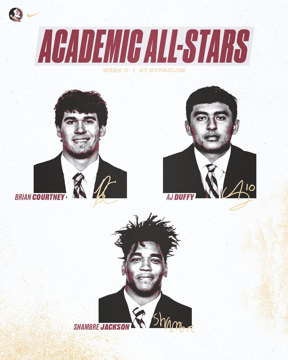 Congratulations to the @FSUSAAS Student-Athlete of the Month, @D1SDJ, and this week’s Academic All-Stars! #NoleFamily | #KeepCLIMBing