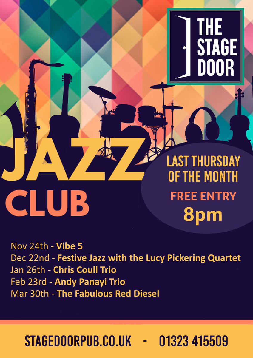 New jazz lineup announced 👀 

Make sure you book your table early to avoid disappointment. Who’s joining us? 🎺 #jazz #eastbourne #music