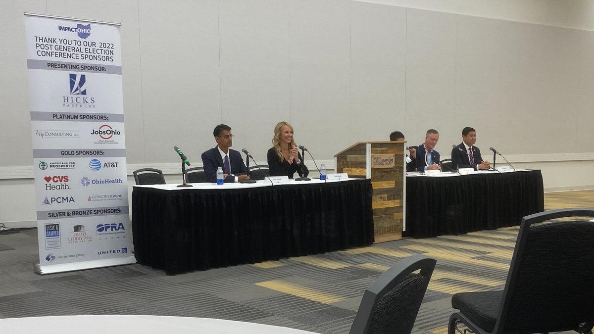 There’s no better place than Ohio to grow or start a business &amp; this panel agrees! Thanks to <a href="/ImpactOhioOCC/">Impact Ohio</a> for hosting #22pgec! As Dir. 
<a href="/lydiamihalik/">Lydia Mihalik</a> says, economic development is a team sport &amp; #TeamOhio is the best there is! The future is bright for Ohio businesses!