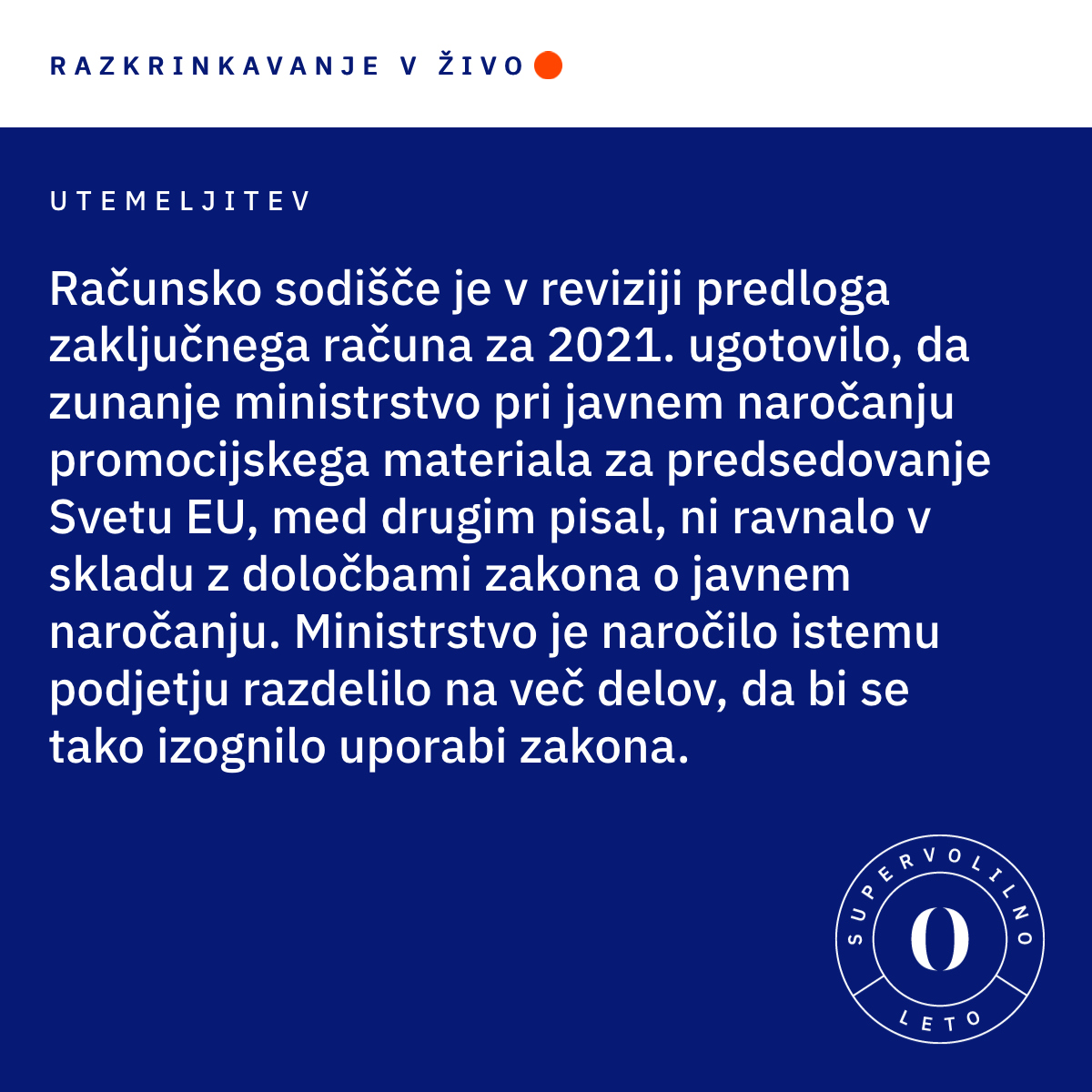 #RazkrinkavanjeVživo #volitve22