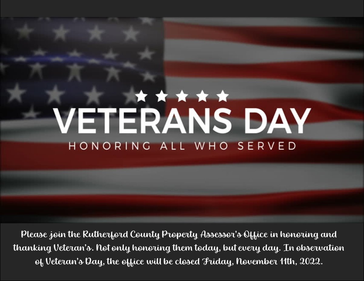 Just a reminder to thank a Veteran, not just today, but every day!