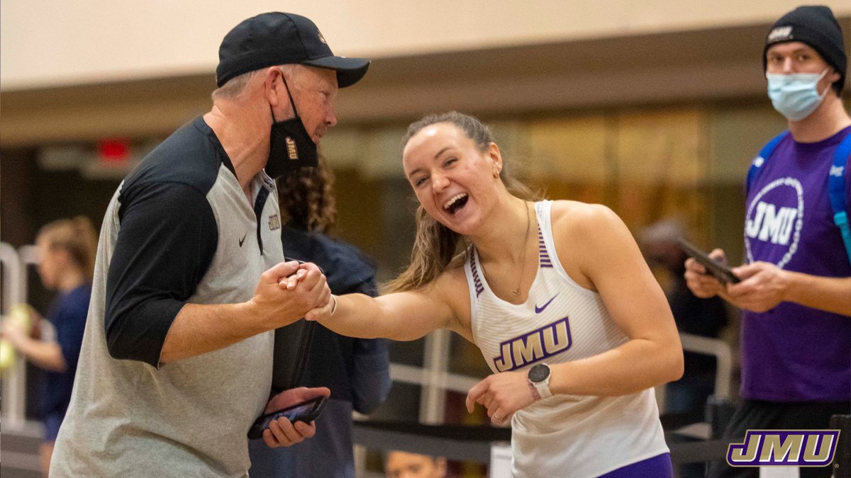 JMUTFXC's tweet photo. Who's ready to watch @bethjbiggi compete this year? ✋

Biggi owns four top-10 program marks:
Heptathlon (4th - 4,694)
Pentathlon (5th - 3,476)
Indoor High Jump (7th - 1.67m)
Javelin (8th - 35.90m)

#GoDukes https://t.co/oMVzYmD00S