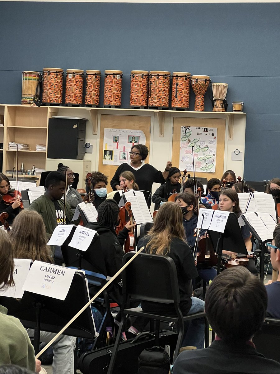 Day 1 of the Atlanta Public Schools Middle School Honors Orchestra Clinic at <a href="/DrewCharter/">Drew Charter School</a> is going extremely well. <a href="/APSHoward/">David T. Howard Middle School</a> <a href="/DTHMSOrchestra/">David T. Howard MS Orchestra</a> #apsarts