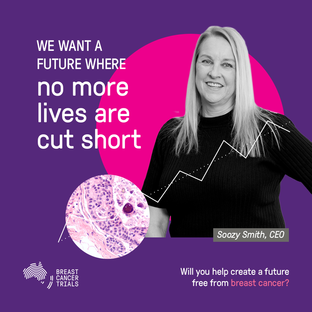 BCTrialsANZ's tweet photo. There’s only one world in which Breast Cancer Trials research won’t be needed. That’s a world without breast cancer. It’s the future we’re working towards. Will you help us? https://t.co/4PP1fFWx1L https://t.co/DErwPMLJT0