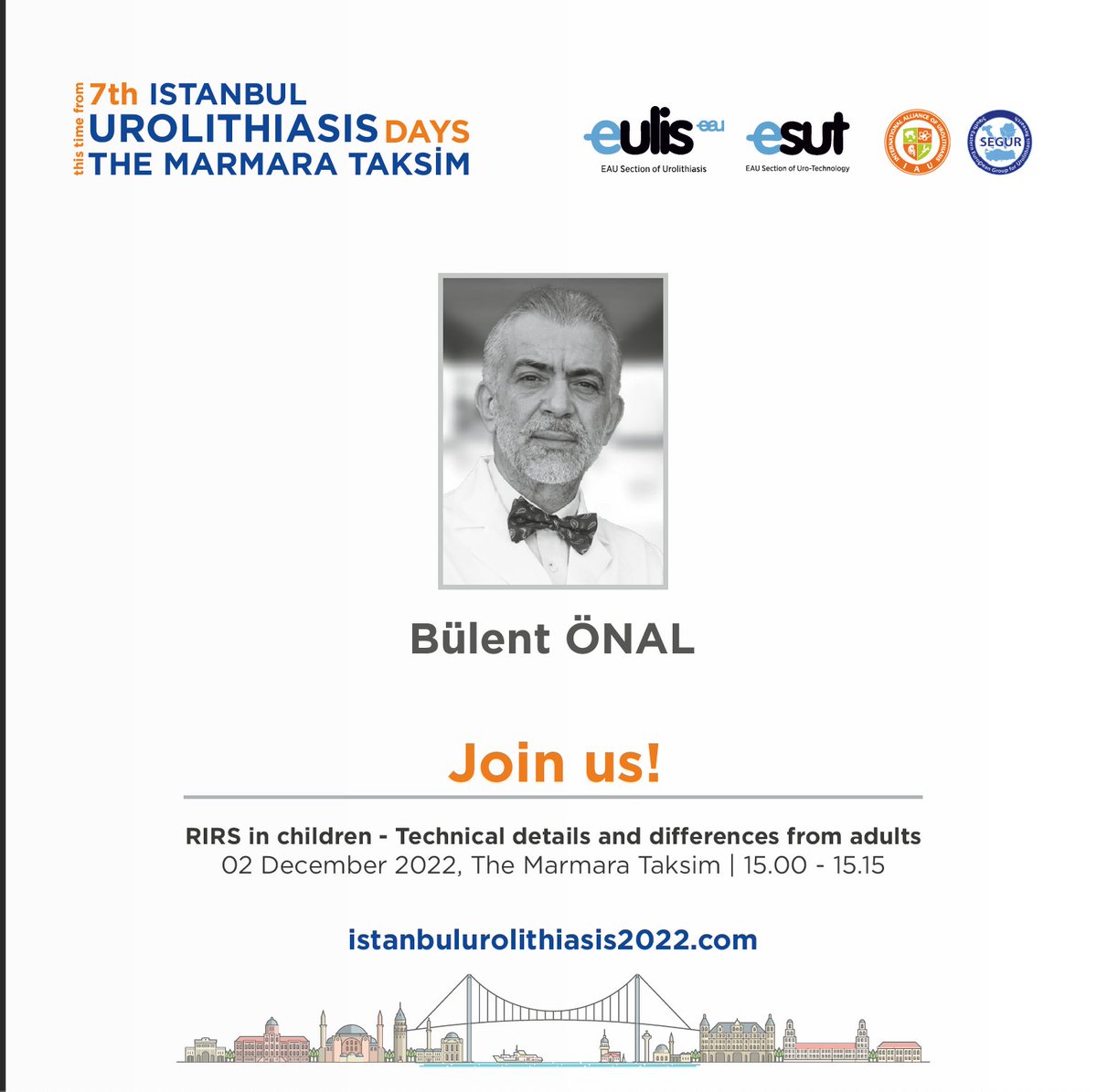 Istanbul Urolithiasis Days (@islithiasisdays) on Twitter photo Join us!
📋 RIRS in children: Technical details and differences from adults
🧑🔬 <a href="/bulonal/">Bülent Önal</a>
🗓️ 2 December 2022, 15:00-15:15 (İstanbul Time)
🖊️istanbulurolithiasis2022.com/en/3438-regist…
📖 istanbulurolithiasis2022.com/en/3437-scient… Join us!
📋 RIRS in children: Technical details and differences from adults
🧑🔬 <a href="/bulonal/">Bülent Önal</a>
🗓️ 2 December 2022, 15:00-15:15 (İstanbul Time)
🖊️istanbulurolithiasis2022.com/en/3438-regist…
📖 istanbulurolithiasis2022.com/en/3437-scient…