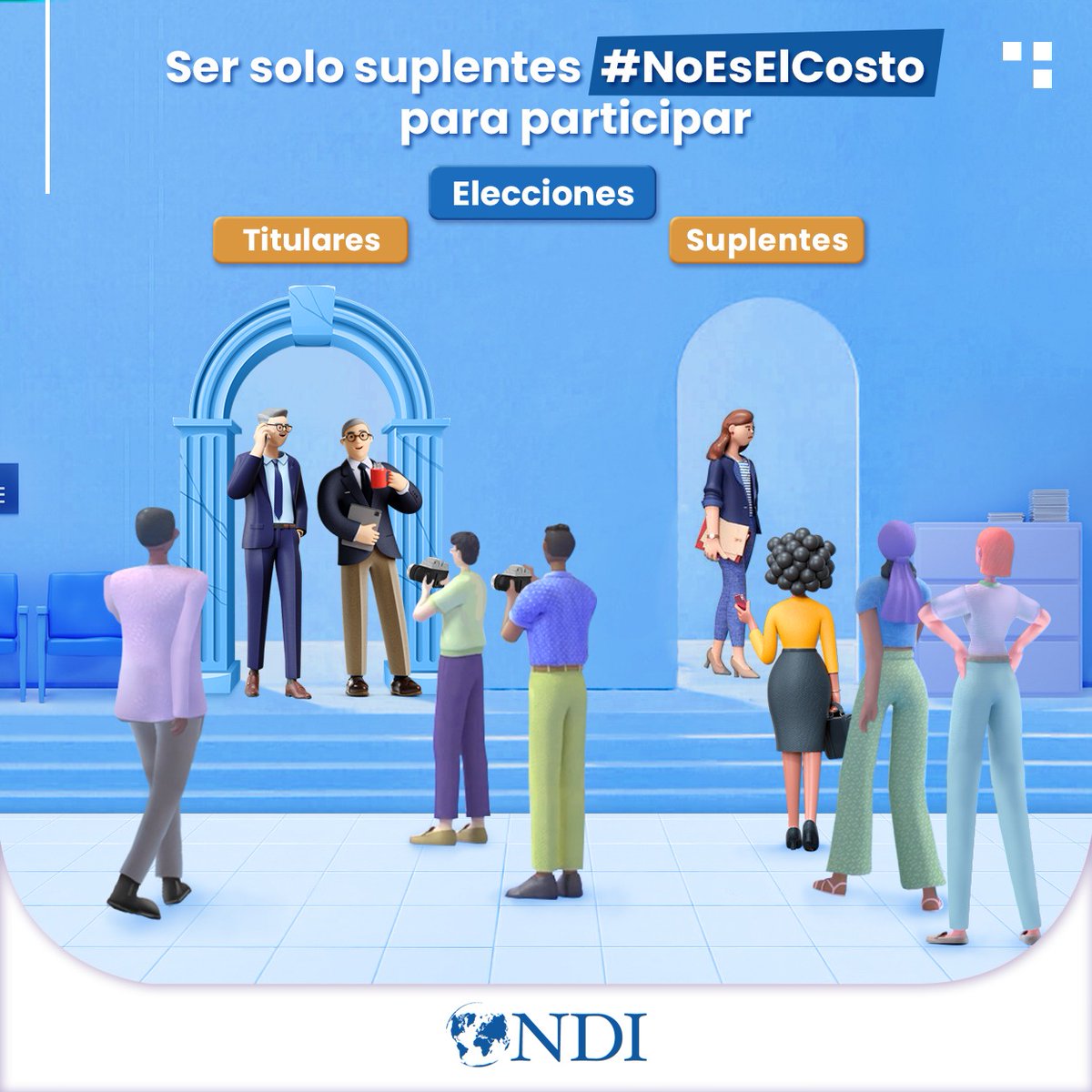 NDIelsalvador's tweet photo. Alcanzar la igualdad es nuestro derecho #NoEsElCosto

- 25 días de activismo por la eliminación de la violencia contra las mujeres en la política - https://t.co/52JAxiPNKn