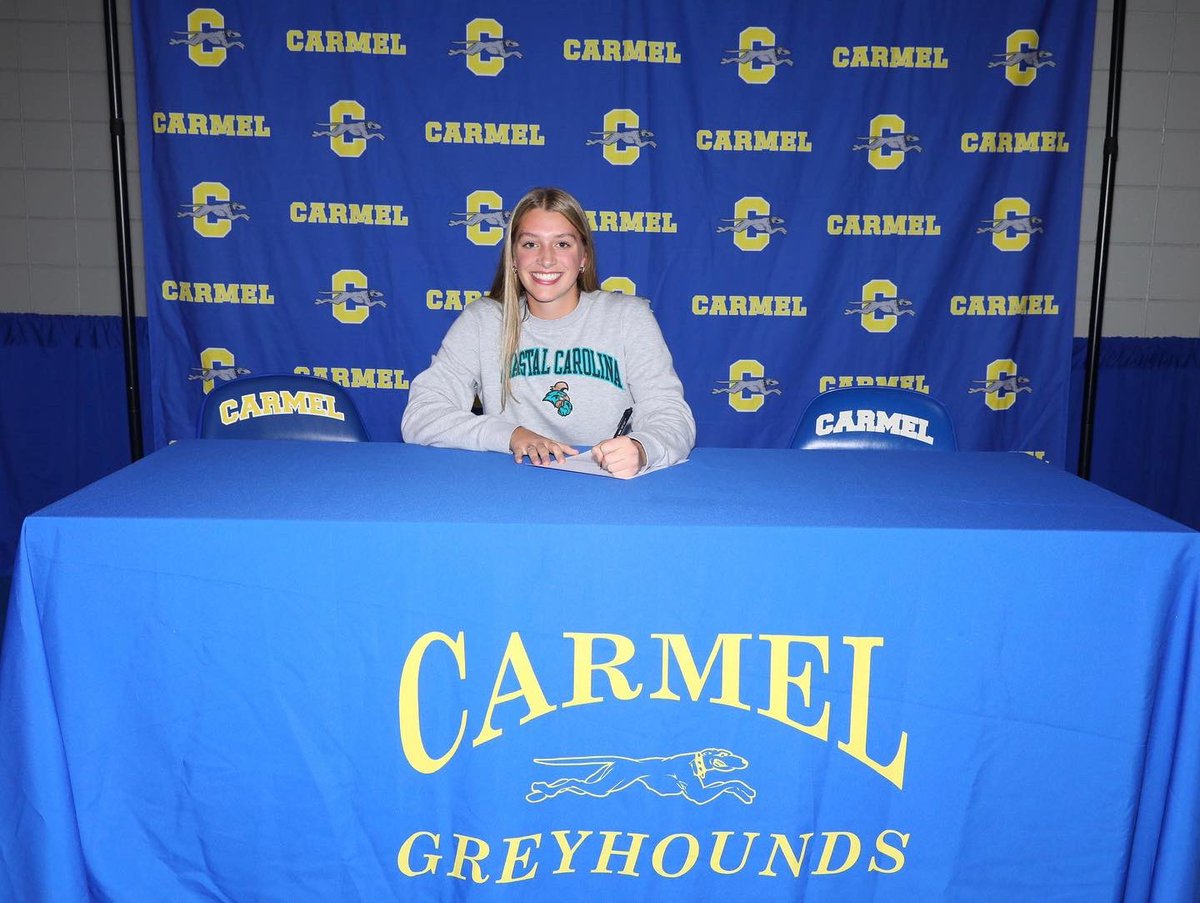 Thank you to everyone who has helped me along this journey! Thank you to all of my Coaches <a href="/INBombersPoeck/">Chad Poeck</a> <a href="/HoundsSB/">Carmel HS Softball</a> <a href="/RaymerStrength/">Raymer Strength & Rehab</a> and a special thank you to my Mom and Dad! Looking forward to the next 4! Can’t wait to represent Teal Nation! <a href="/CoastalSoftball/">Coastal Carolina SB</a>