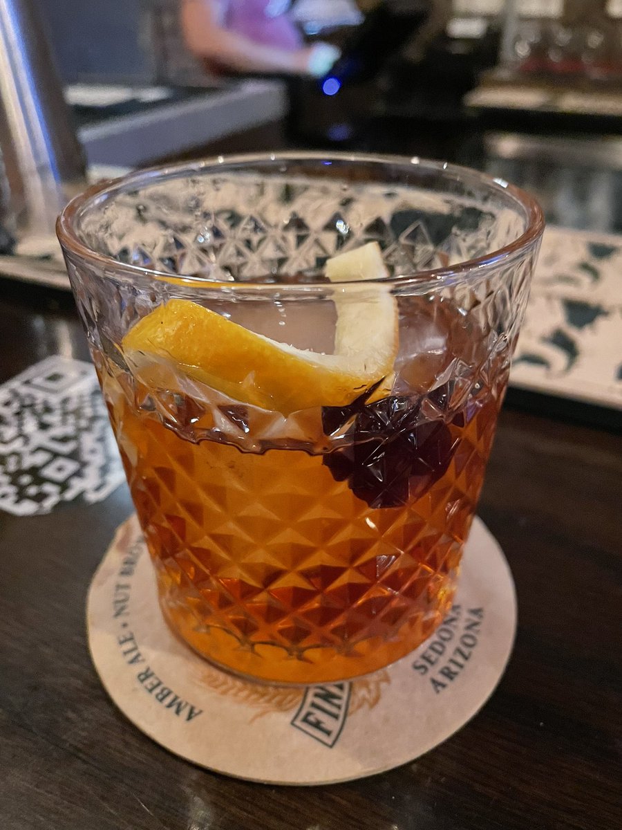 KittnCommander's tweet photo. The most beautiful and delicious old fashion made by our favorite bartender at #thehaymaker on lake pleasant and happy valley in Peoria. @GlockXmm #delicious https://t.co/kTKhseRadN