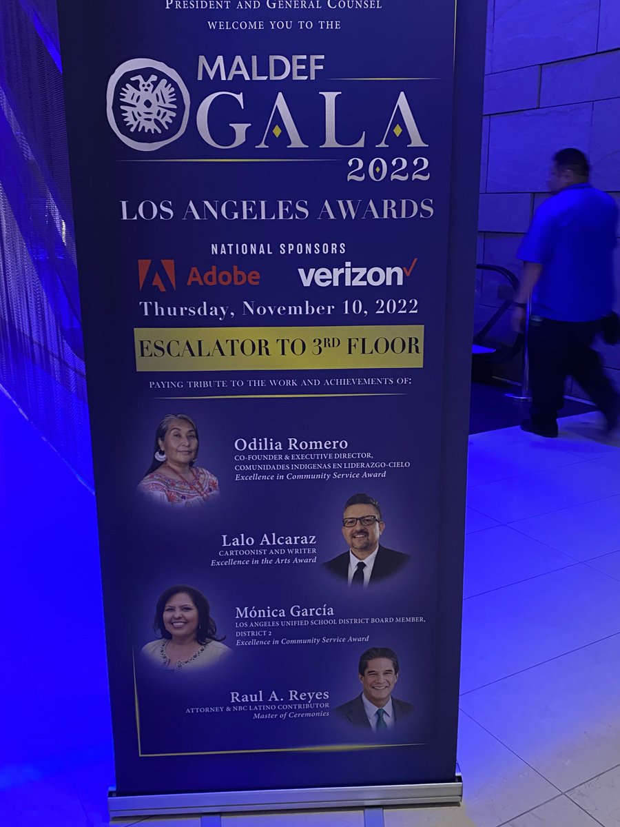 It’s almost time! Tonight we’ll honor three Latino leaders: ⁦@laloalcaraz⁩ LAUSD Boardmember Monica Garcia and ⁦@MyCielola⁩ Odilia Romero at ⁦@MALDEF⁩ LA Awards Gala!