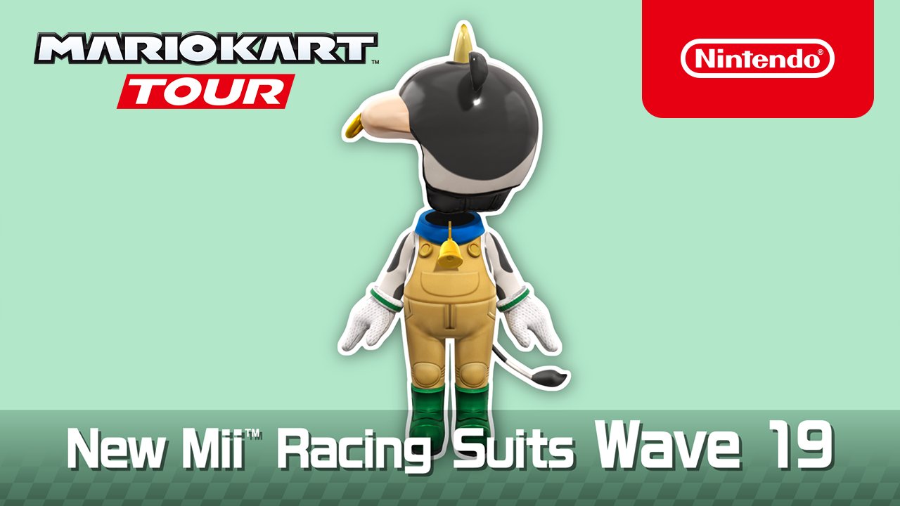 Mario Kart Tour announces upcoming Animal Tour and Moo Moo Mii Racing Suit