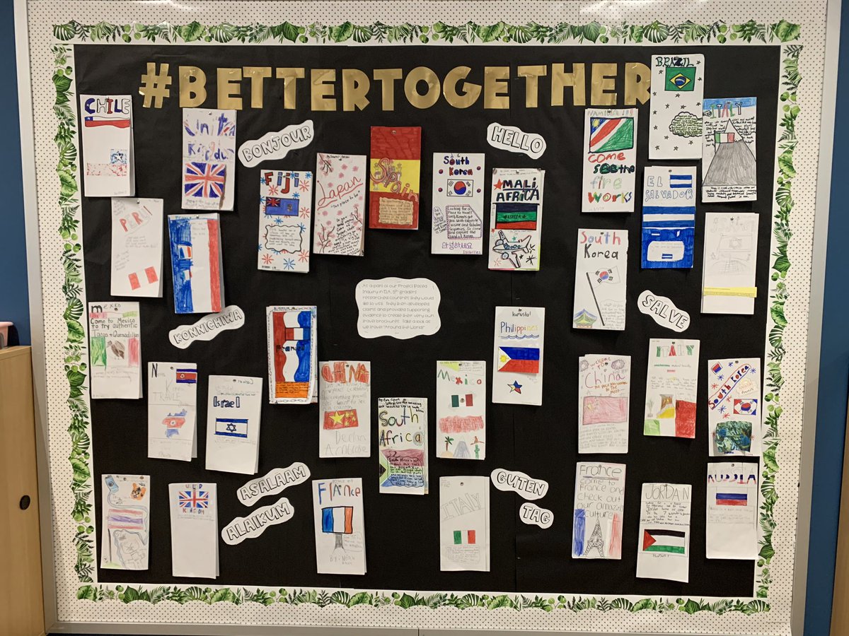 Alicia Moorefield (@mrs_moorefield) on Twitter photo Those brochures! 😍 5th graders made a claim about a country you should visit. They provided details from research via digital & print materials! Ready to plan my next trips! ✈️<a href="/HoneygoElem/">Honeygo Elementary</a> <a href="/JBarnes105/">Jamie Metzgar</a> <a href="/MrsBrond/">Mrs. Brond</a> @MrsHollandbcps @NicoleMWise <a href="/BCPS_ELA/">BCPS ELA</a> #BCPSmyview #HoneygoOnTheRun Those brochures! 😍 5th graders made a claim about a country you should visit. They provided details from research via digital & print materials! Ready to plan my next trips! ✈️<a href="/HoneygoElem/">Honeygo Elementary</a> <a href="/JBarnes105/">Jamie Metzgar</a> <a href="/MrsBrond/">Mrs. Brond</a> @MrsHollandbcps @NicoleMWise <a href="/BCPS_ELA/">BCPS ELA</a> #BCPSmyview #HoneygoOnTheRun