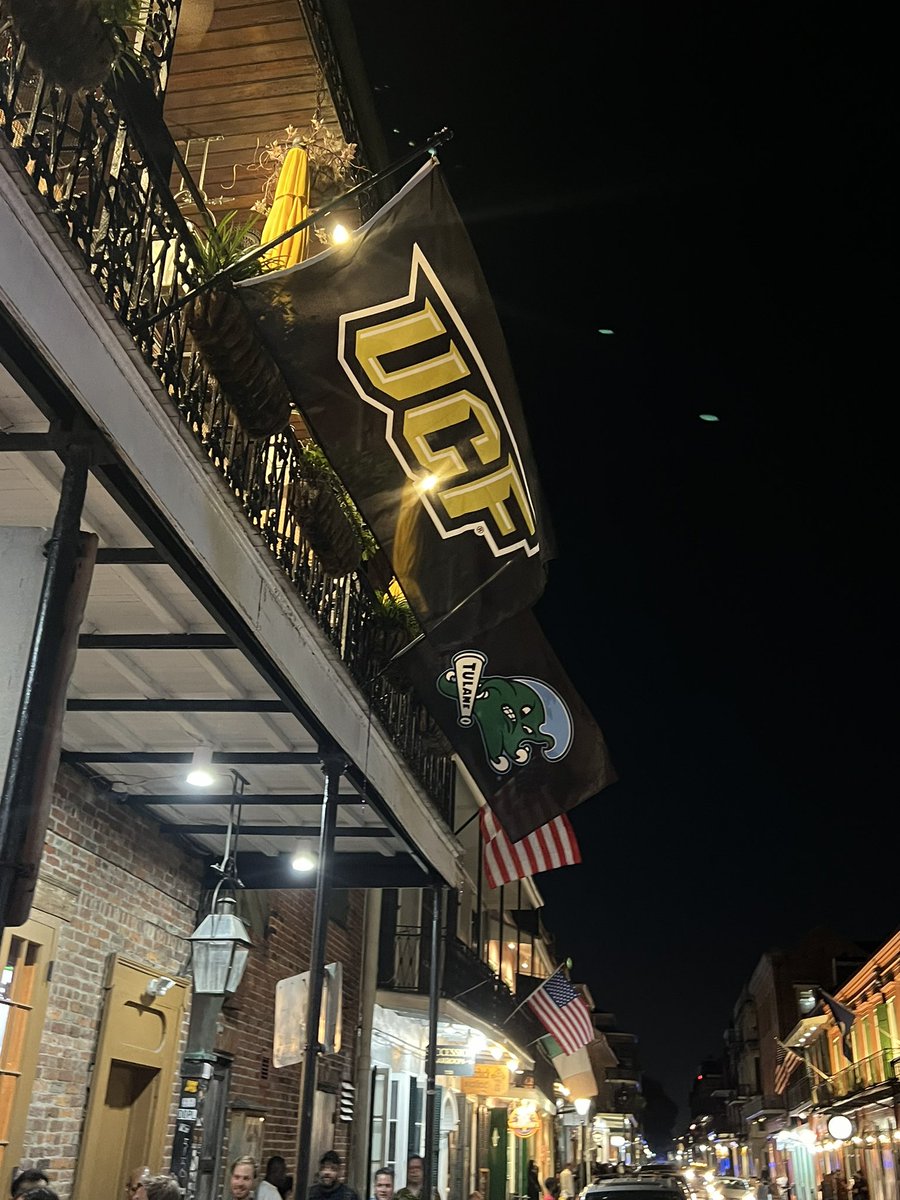 Nikster409's tweet image. Knight nation up here in NOLA #UCF #ucftwittermafia @PatrickNurseFTW @RBJ2K1 @cozyinmyshell #gkco #ucfknights