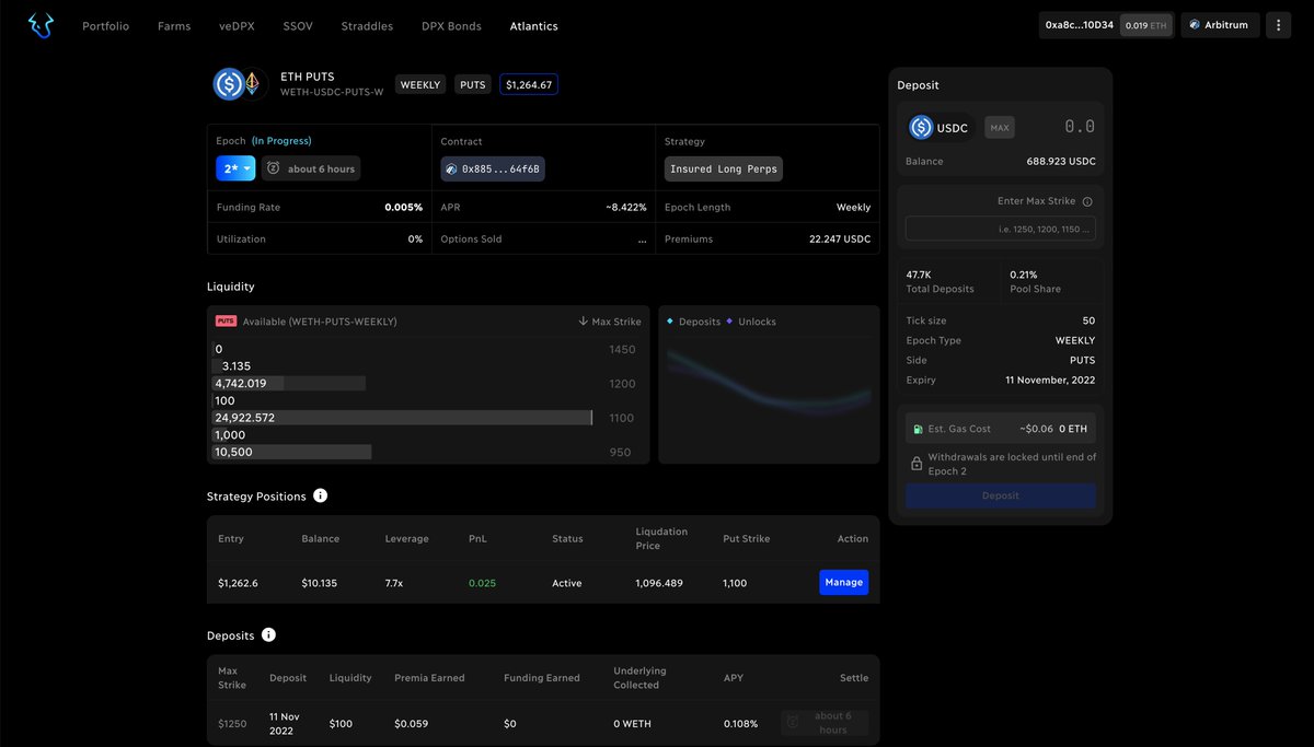 stryke_xyz's tweet photo. Beta testing for Atlantic @GMX_IO Liquidation Protection has commenced! 💎

Our testooors will be soon posting about their experiences. 

Stay tuned 👀 https://t.co/Vmdruc6npv