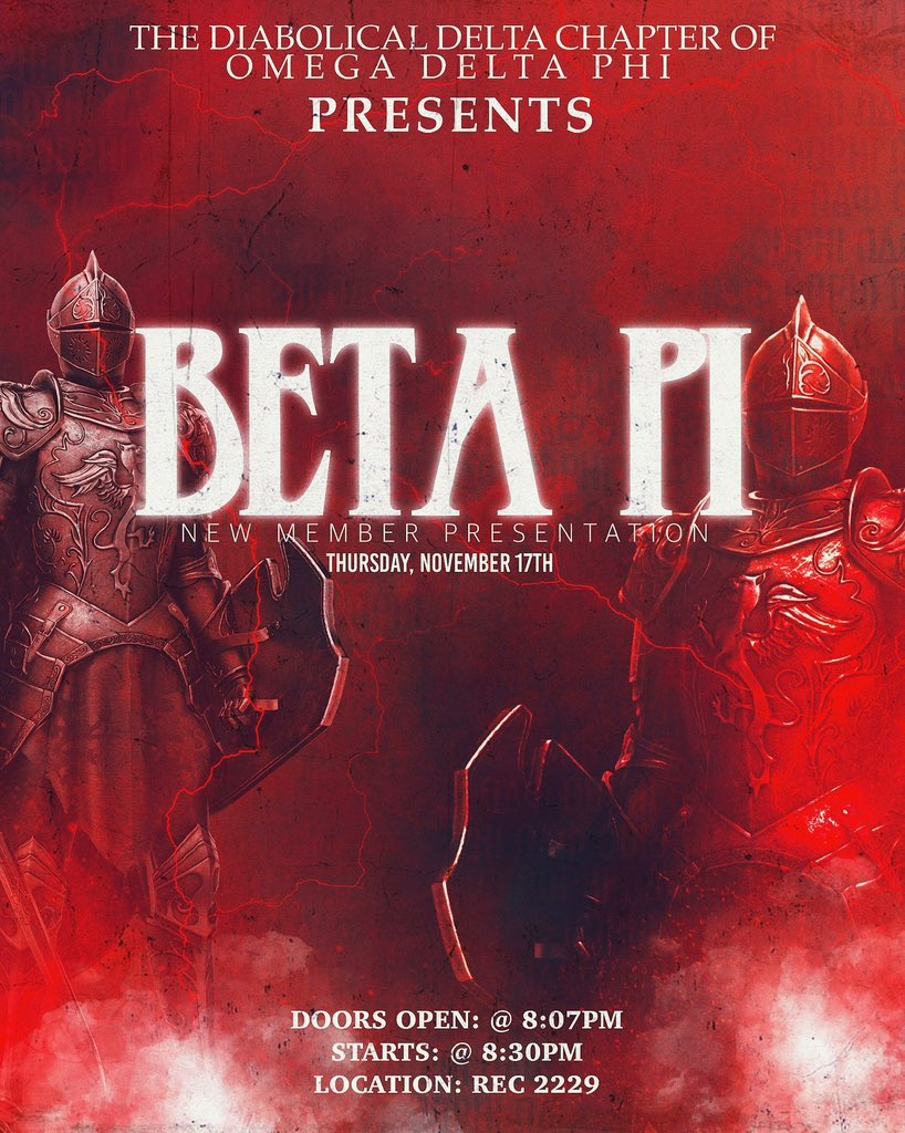 The Diabolical Delta Chapter of Omega Delta Phi has a new line. Beta Pi is here. 🤫
 #1987 #ProbateSzn #BetaPiCanYouDoSumForMeee