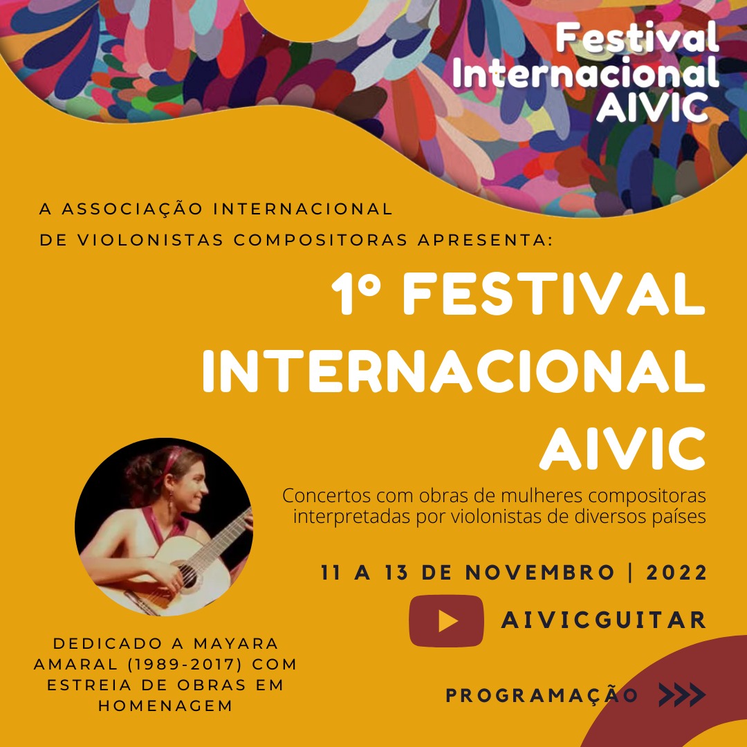 AMDesplugado's tweet image. Nesta 6ª feira começa o Festival Internacional AIVIC!
#aivic #violao #festival #aivicguitar #mayaraamaral