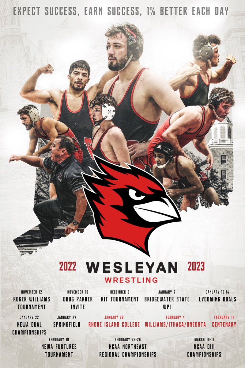 CoachDBlackWes's tweet photo. It’s go time!  The Cardinal Red &amp; Black are on the mat Saturday at The Roger Williams Invitational.  🔥it up!! https://t.co/IuNtp8iDN6