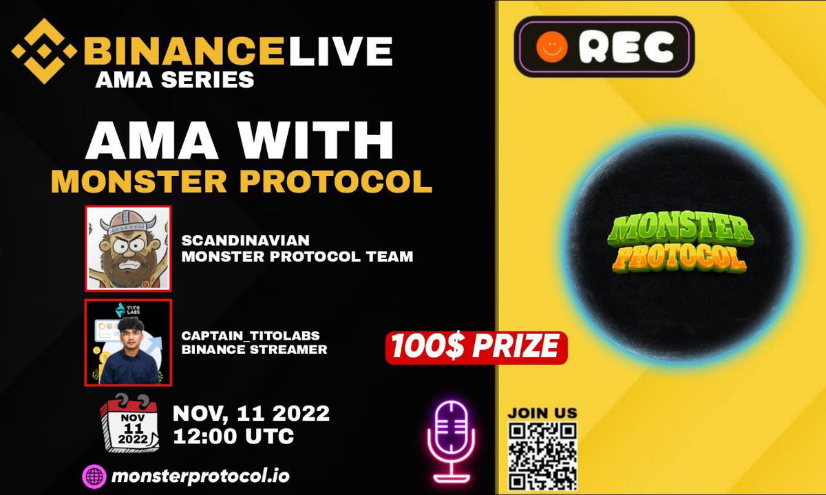 🟢We're glad to announce our next AMA with Binance Live ! 🎉
