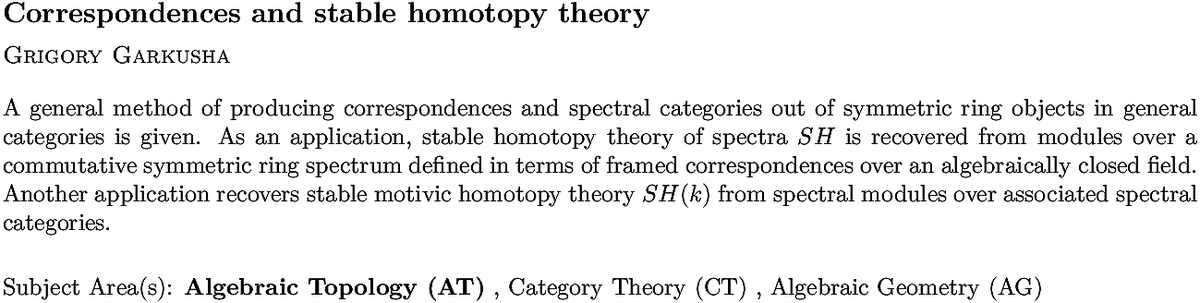 math.AT Algebraic Topology arXiv submissions tweet media
