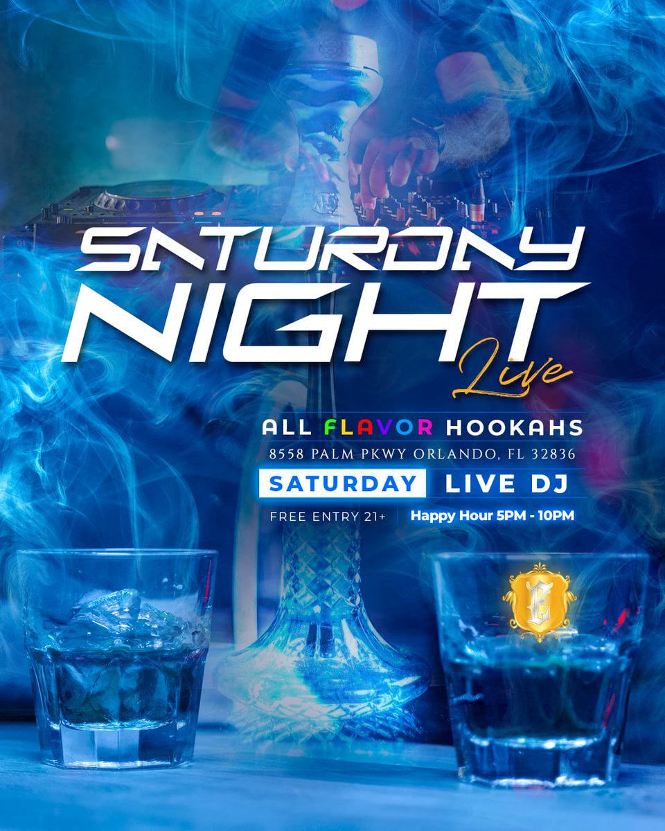 LoungeEnvy's tweet photo. We have the best plan for the weekend at Envy Lounge!

Come over to our Saturday night live party and enjoy huge discounts with our happy hour specials on flavored hookahs and side dishes!

DM us for special bottles and reservations! https://t.co/ZHllUShldt