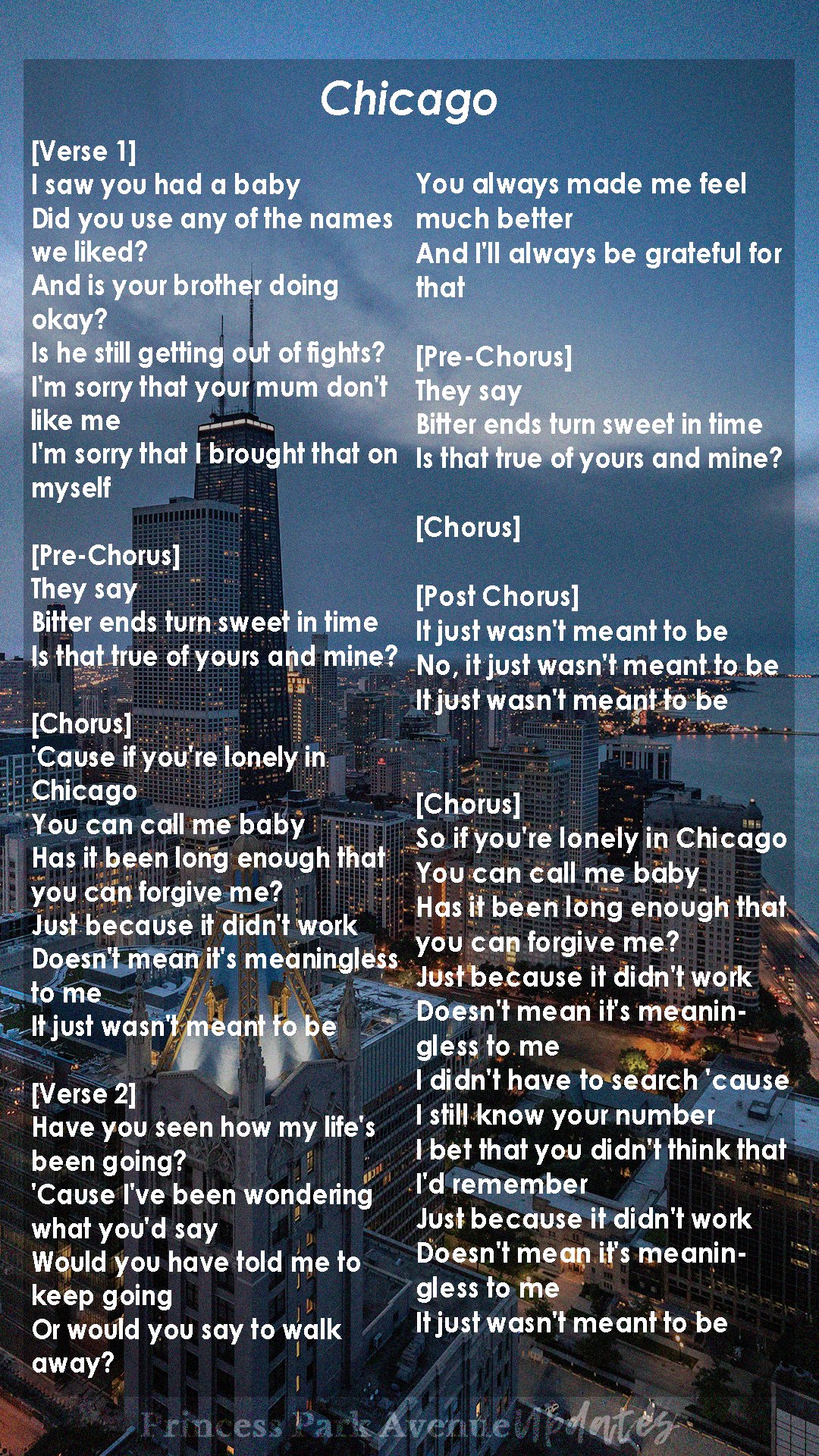 Princess Park Avenue Updates on Twitter "Chicago 🌇 https//t.co