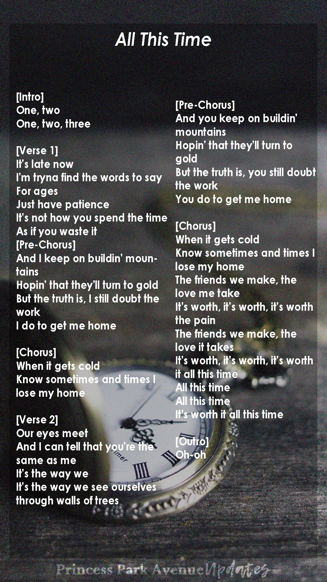 Princess Park Avenue Updates on Twitter "All This Time ⏳ https//t