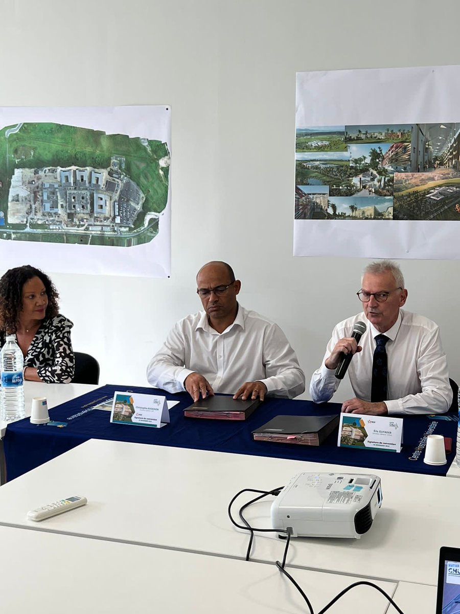 EmmaDahomay's tweet photo. @EDF_Guadeloupe et le Centre Hospitalier Universitaire de la GUADELOUPE signent une convention d’#efficacité #énergétique. 
Objectif visé ➡️ améliorer considérablement la performance énergétique du futur CHU, grâce à l’installation d’équipements #performants ! https://t.co/arZMRDShzQ