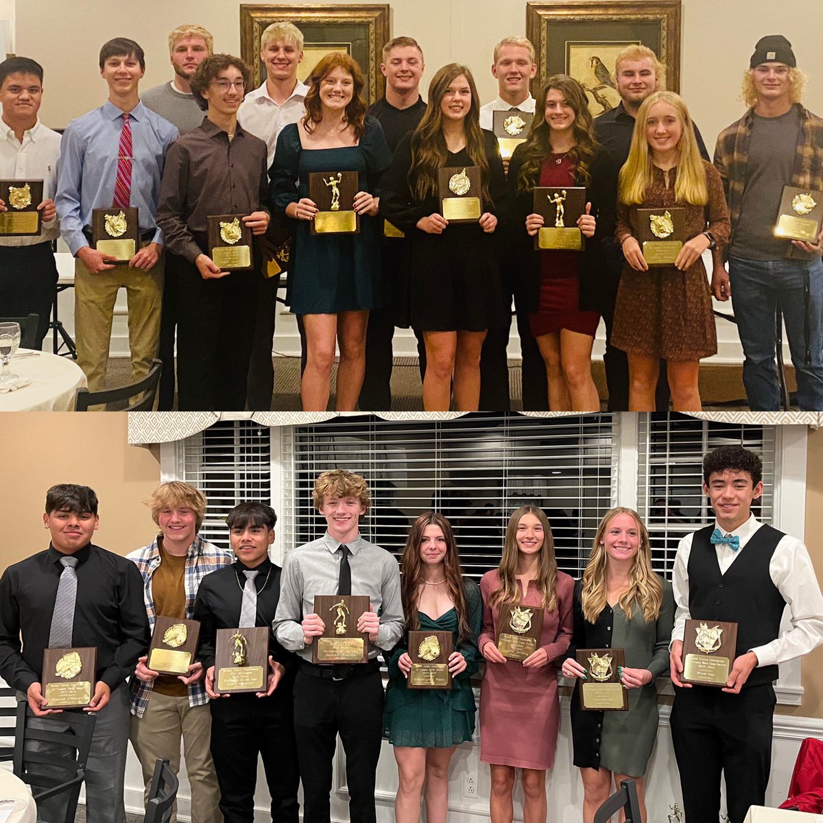 Congratulations to ZTHS athletes recognized at the fall sports All-SVC banquet this week at the Chillicothe Country Club!