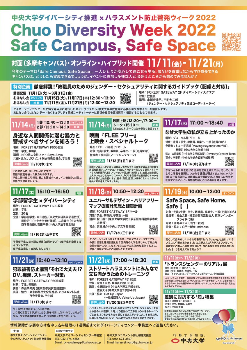 【図書館2階展示スペース】
「差別に対抗する『知』特集ポスター」を開始しました🌈
ダイバーシティをより深く知るための書籍を集めた特別企画です。

引用ツイートの「トランスジェンダーのリアル」パネル展（図書館1階）もいっしょにご覧ください。
#中央大学
chuo-u.ac.jp/campuslife/div…