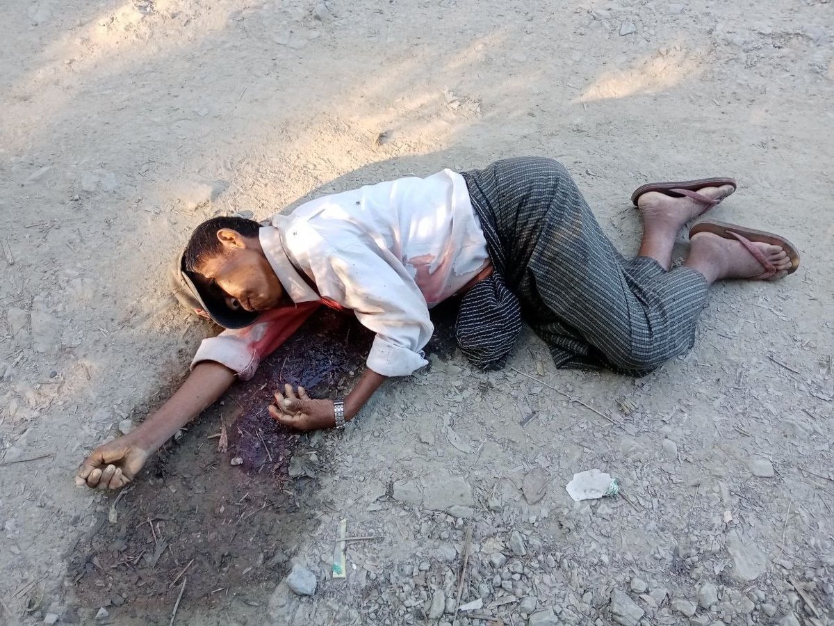 #BreakingNews local media reports that at least 7 villagers were shot deaths and 7 houses were burned down by the junta forces at about 4 pm, Nov 10 in Ponnagyun township, Rakhine State.

#WhatsHappeingInMyanmar
