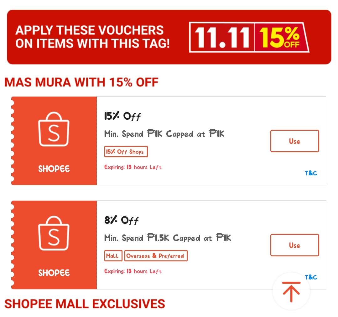 ShoppingDayPH's tweet photo. 15% off Shopee 11.11 Vouchers!
&amp; More Free Shipping Discount! 🤩

Additional Vouchers hourly!

Claim all: https://t.co/HEByqJVDXT

Claim ng claim Shopee Fam! https://t.co/RMPMtzBbFd