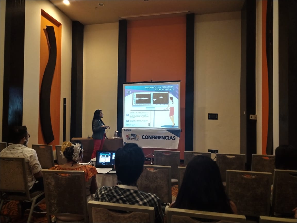 carlosallanb's tweet photo. Presentación en #CONCAPAN de la Ing. Doris Saavedra:
An indicator based on Wavelet and PCA to study the relationship between saline contamination and partial discharge activity in ceramic insulators
Investigación realizada en #Panama https://t.co/czzGDYWBhJ
