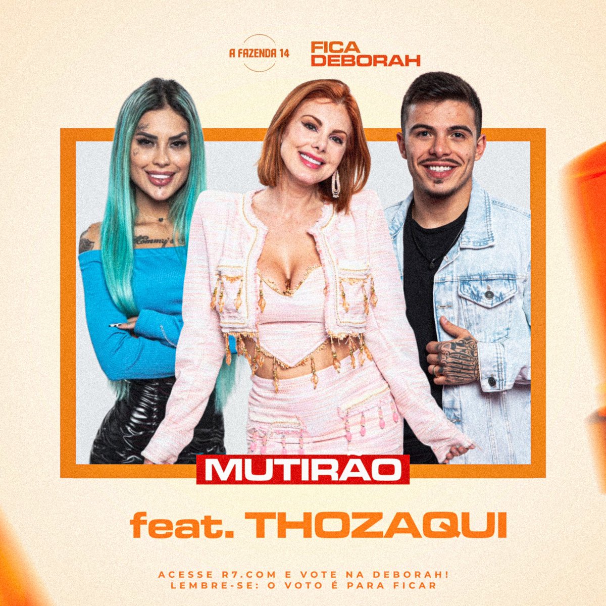 OficialDeborahA's tweet photo. 🪣🦚 MUTIRÃO FEAT @tatizaqui e @euthomazcosta INICIADO 🦚🪣

🚨 A cada 50 votos mande um emoji.

⏰ ENCERRA ÀS 20:00h!

☑️O voto é para FICAR, então votem na DEBORAH!

🎯 META 1.000 comentários. 

🔗 Link: https://t.co/znByPLDkMw

#FicaDeborah #AFazenda14 https://t.co/SQuORw84vQ