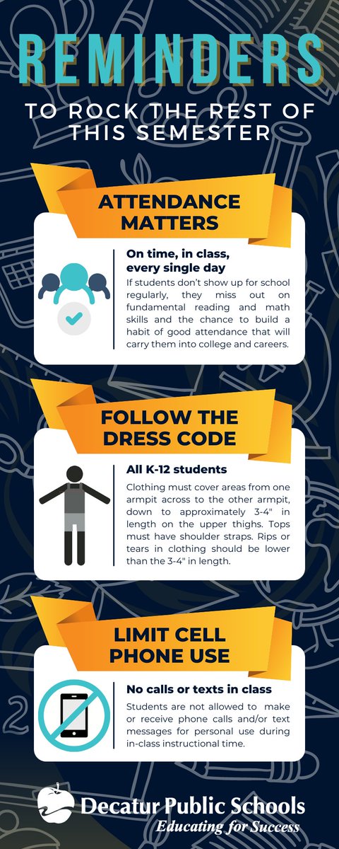 We're nearing the last month of this semester, and we want you and your students to remember a few very important things.