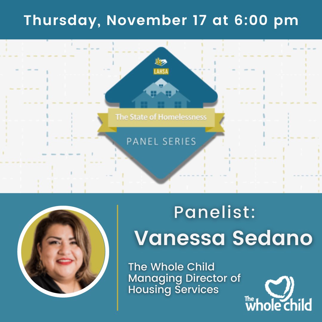 Join the <a href="/LAHomeless/">LA Homeless Services Authority</a> for an upcoming webinar on the state of homelessness in the county with a particular focus on the Latinx experience. Vanessa Sedano, MPA, TWC’s Managing Director of Housing Services, will be featured.

Link in bio to register for webinar.