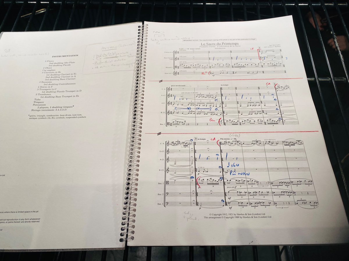 TimothyHenty's tweet image. Thrilled tonight to have conducted #Stravinsky’s monumental masterwork #TheRiteofSpring for the first time. 

Hugely grateful to @ENBallet, wonderful choreographer Mats Ek, the ENB Philharmonic and especially their Music Director @sutherlandgavin for giving me the chance.