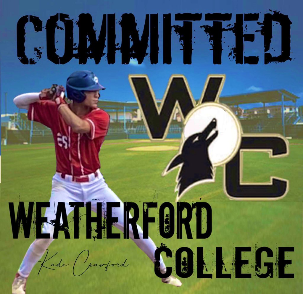 I am very excited to announce that I will be continuing my academic and baseball career at Weatherford College. Big thank you to my family, GPS, and my teammates who helped me get where I am today. <a href="/GPSTEXASBASEBA1/">Twelve Baseball Capital City</a> <a href="/WCoyoteBaseball/">Weatherford College Baseball</a> <a href="/kristenfolley/">Kristenfolley@yahoo.com</a>